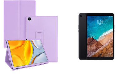 Чехол-подставка CRAYTON для Xiaomi Mi Pad 4, Mi Pad 4 Plus – стиль, защита и ручная сборка, цвет Фиолетовый