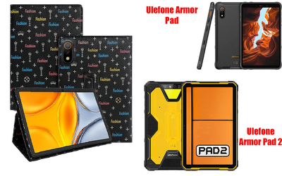 Чехол-подставка CRAYTON для Ulefone Armor Pad, Armor Pad 2 – стиль, защита и ручная сборка, цвет Фэшн черный
