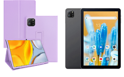 Чехол-подставка CRAYTON для Blackview Oscal Pad 70 – стиль, защита и ручная сборка, цвет Фиолетовый