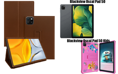 Чохол-підставка CRAYTON для Blackview Oscal Pad 50, Pad 50 Kids – стиль, захист і ручна збірка, колір Коричневий св
