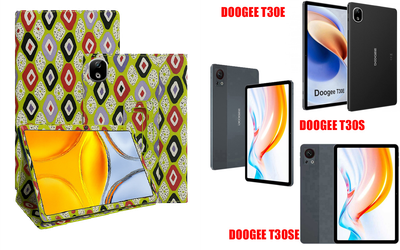 Чехол-подставка CRAYTON для DOOGEE T30E, T30S, T30SE – стиль, защита и ручная сборка, цвет Камни
