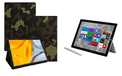 Чехол-подставка CRAYTON для Microsoft Surface Pro 2, Pro 3, Pro 4 – стиль, защита и ручная сборка, цвет Хаки тм