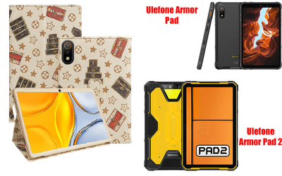 Чехол-подставка CRAYTON для Ulefone Armor Pad, Armor Pad 2 – стиль, защита и ручная сборка, цвет Л белый