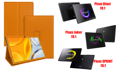 Чехол-подставка CRAYTON для Pixus Blast 10.1, Joker 10.1, SPRINT 10.1 – стиль, защита и ручная сборка, цвет Оранжевый