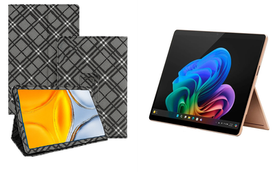Чехол-подставка CRAYTON для Microsoft Surface Pro 10, Pro 11, Pro 11 X Elite – стиль, защита и ручная сборка, цвет Клетка