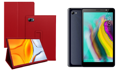 Чехол-подставка CRAYTON для Tecno Tab 7 P704a – стиль, защита и ручная сборка, цвет Красный