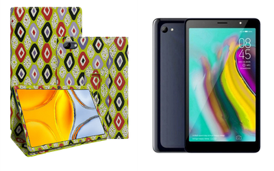 Чехол-подставка CRAYTON для Tecno Tab 7 P704a – стиль, защита и ручная сборка, цвет Камни