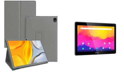 Чехол-подставка CRAYTON для Prestigio Muze 3231 4G, Muze 4231 4G – стиль, защита и ручная сборка, цвет Серый тм