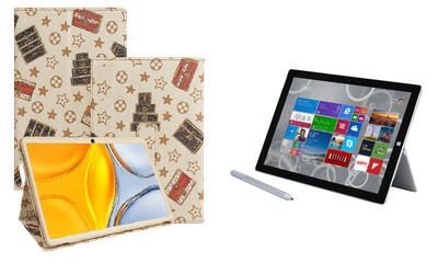Чехол-подставка CRAYTON для Microsoft Surface Pro 2, Pro 3, Pro 4 – стиль, защита и ручная сборка, цвет Л белый