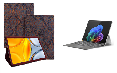 Чехол-подставка CRAYTON для Microsoft Surface 11 pro Copilot+ – стиль, защита и ручная сборка, цвет Пестрый