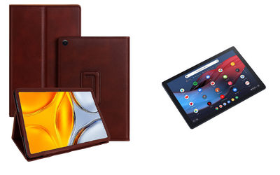 Чехол-подставка CRAYTON для Google Pixel Slate m3 – стиль, защита и ручная сборка, цвет Карминовый