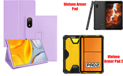 Чохол-підставка CRAYTON для Ulefone Armor Pad, Armor Pad 2 – стиль, захист і ручна збірка, колір Фіолетовий