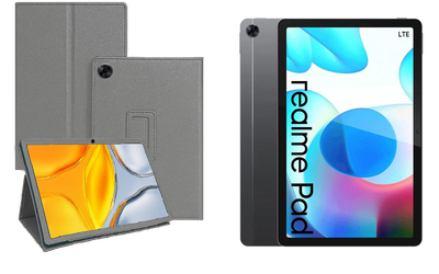 Чохол-підставка CRAYTON для Realme Pad 10.4 – стиль, захист і ручна збірка, колір Сірий тм