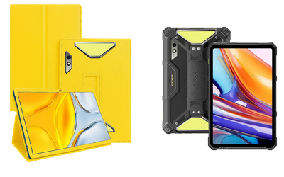 Чехол-подставка CRAYTON для Ulefone Armor Pad 3 Pro – стиль, защита и ручная сборка, цвет Жёлтый