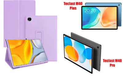 Чохол-підставка CRAYTON для Teclast M40 Plus, M40 Pro – стиль, захист і ручна збірка, колір Фіолетовий