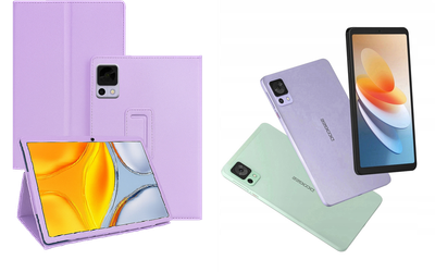 Чехол-подставка CRAYTON для DOOGEE T20 Mini, T20 Mini Pro – стиль, защита и ручная сборка, цвет Фиолетовый
