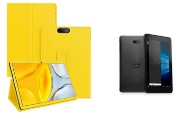 Чехол-подставка CRAYTON для Dell Venue 8 Pro (5855) – стиль, защита и ручная сборка, цвет Жёлтый