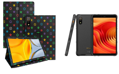 Чехол-подставка CRAYTON для Ulefone Armor Pad Lite, Armor Pad Pro – стиль, защита и ручная сборка, цвет Л черный