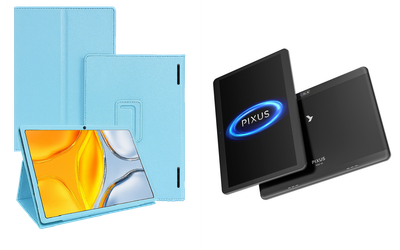 Чохол-підставка CRAYTON для Pixus Ride 3G 9.6, Ride 4G Pro 9.6 – стиль, захист і ручна збірка, колір Блакитний