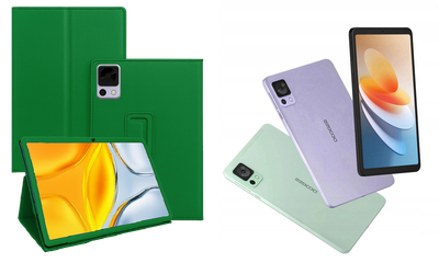 Чехол-подставка CRAYTON для DOOGEE T20 Mini, T20 Mini Pro – стиль, защита и ручная сборка, цвет Зеленый тм