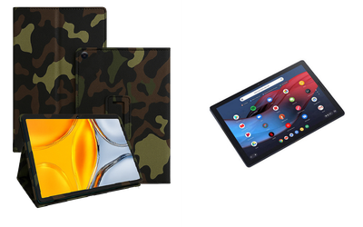 Чехол-подставка CRAYTON для Google Pixel Slate m3 – стиль, защита и ручная сборка, цвет Хаки тм