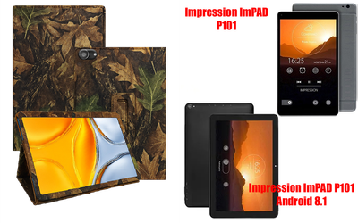 Чехол-подставка CRAYTON для Impression ImPad P101, ImPAD P101 Android 8.1 – стиль, защита и ручная сборка, цвет Клен
