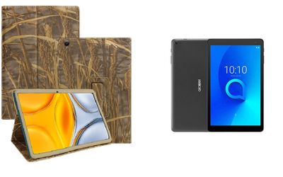 Чехол-подставка CRAYTON для Alcatel 1T 10 (8082) 10.1 – стиль, защита и ручная сборка, цвет Камыш