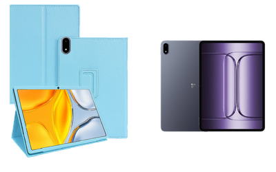 Чехол-подставка CRAYTON для OnePlus Pad 3 – стиль, защита и ручная сборка, цвет Голубой
