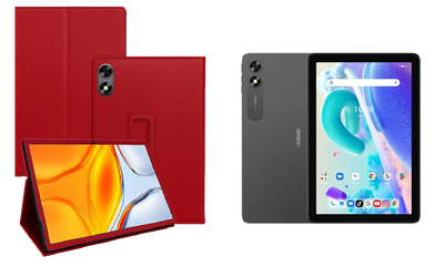 Чехол-подставка CRAYTON для UMIDIGI G2 Tab – стиль, защита и ручная сборка, цвет Красный