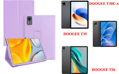 Чехол-подставка CRAYTON для DOOGEE T30E-A, T35, T36 – стиль, защита и ручная сборка, цвет Фиолетовый