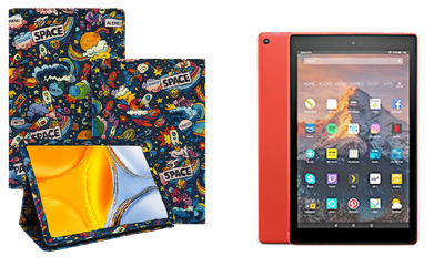 Чохол-підставка CRAYTON для Amazon Fire HD 10 2017, 2018 – стиль, захист і ручна збірка, колір Космос