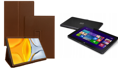 Чехол-подставка CRAYTON для Dell Venue 11 Pro 5130, 7130, 7139, 7140, 7145 – стиль, защита и ручная сборка, цвет Коричневый св