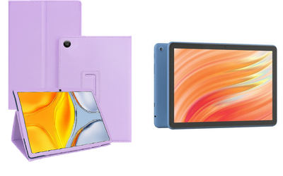 Чехол-подставка CRAYTON для Amazon Fire HD 10 (13th gen) – стиль, защита и ручная сборка, цвет Фиолетовый