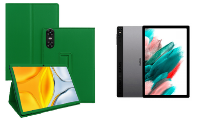 Чехол-подставка CRAYTON для UMIDIGI Tab A13 – стиль, защита и ручная сборка, цвет Зеленый тм