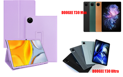 Чехол-подставка CRAYTON для DOOGEE T30 Max, T30 Ultra – стиль, защита и ручная сборка, цвет Фиолетовый