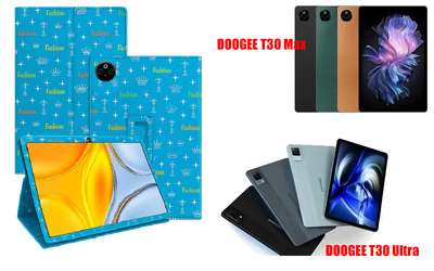 Чехол-подставка CRAYTON для DOOGEE T30 Max, T30 Ultra – стиль, защита и ручная сборка, цвет Фэшн синий