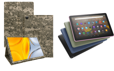 Чехол-подставка CRAYTON для Amazon Fire HD 10 (11th gen. 2021) – стиль, защита и ручная сборка, цвет Пиксель М14