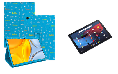 Чехол-подставка CRAYTON для Google Pixel Slate m3 – стиль, защита и ручная сборка, цвет Фэшн синий
