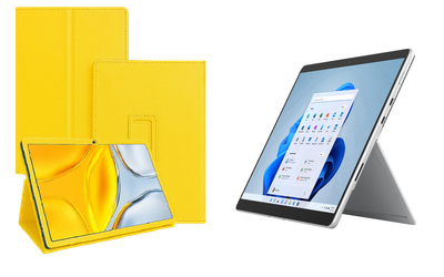 Чехол-подставка CRAYTON для Microsoft Surface Pro 8, Pro 9 – стиль, защита и ручная сборка, цвет Жёлтый