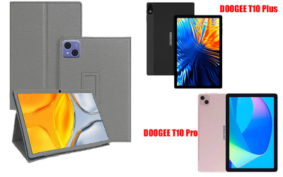 Чехол-подставка CRAYTON для DOOGEE T10 Plus, T10 Pro – стиль, защита и ручная сборка, цвет Серый тм