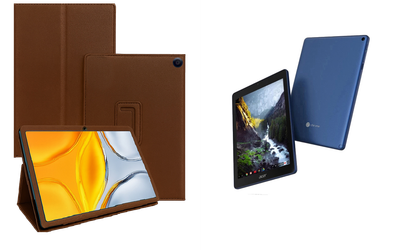 Чехол-подставка CRAYTON для Acer Chromebook Tab 10 – стиль, защита и ручная сборка, цвет Коричневый св