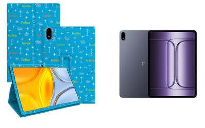 Чехол-подставка CRAYTON для OnePlus Pad 3 – стиль, защита и ручная сборка, цвет Фэшн синий