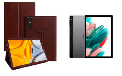Чехол-подставка CRAYTON для UMIDIGI Tab A13 – стиль, защита и ручная сборка, цвет Карминовый