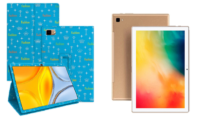 Чехол-подставка CRAYTON для Blackview Tab 8, Tab 8E – стиль, защита и ручная сборка, цвет Фэшн синий
