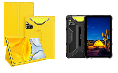 Чехол-подставка CRAYTON для Ulefone Armor Pad 4 Ultra – стиль, защита и ручная сборка, цвет Жёлтый