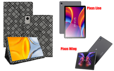 Чехол-подставка CRAYTON для Pixus Line, Pixus Wing – стиль, защита и ручная сборка, цвет Клетка