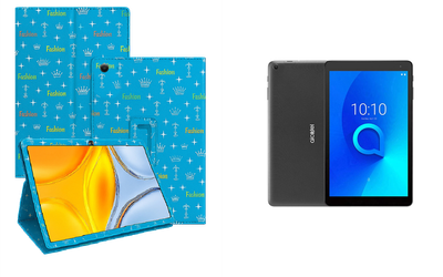 Чехол-подставка CRAYTON для Alcatel 1T 10 (8082) 10.1 – стиль, защита и ручная сборка, цвет Фэшн синий