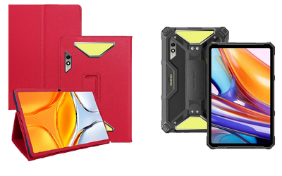 Чехол-подставка CRAYTON для Ulefone Armor Pad 3 Pro – стиль, защита и ручная сборка, цвет Малиновый