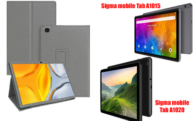 Чехол-подставка CRAYTON для Sigma mobile Tab A1015, TAB A1020 – стиль, защита и ручная сборка, цвет Серый тм