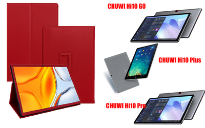 Чохол-підставка CRAYTON для CHUWI Hi10 GO, Hi10 Plus, Hi10 Pro – стиль, захист і ручна збірка, колір Червоний